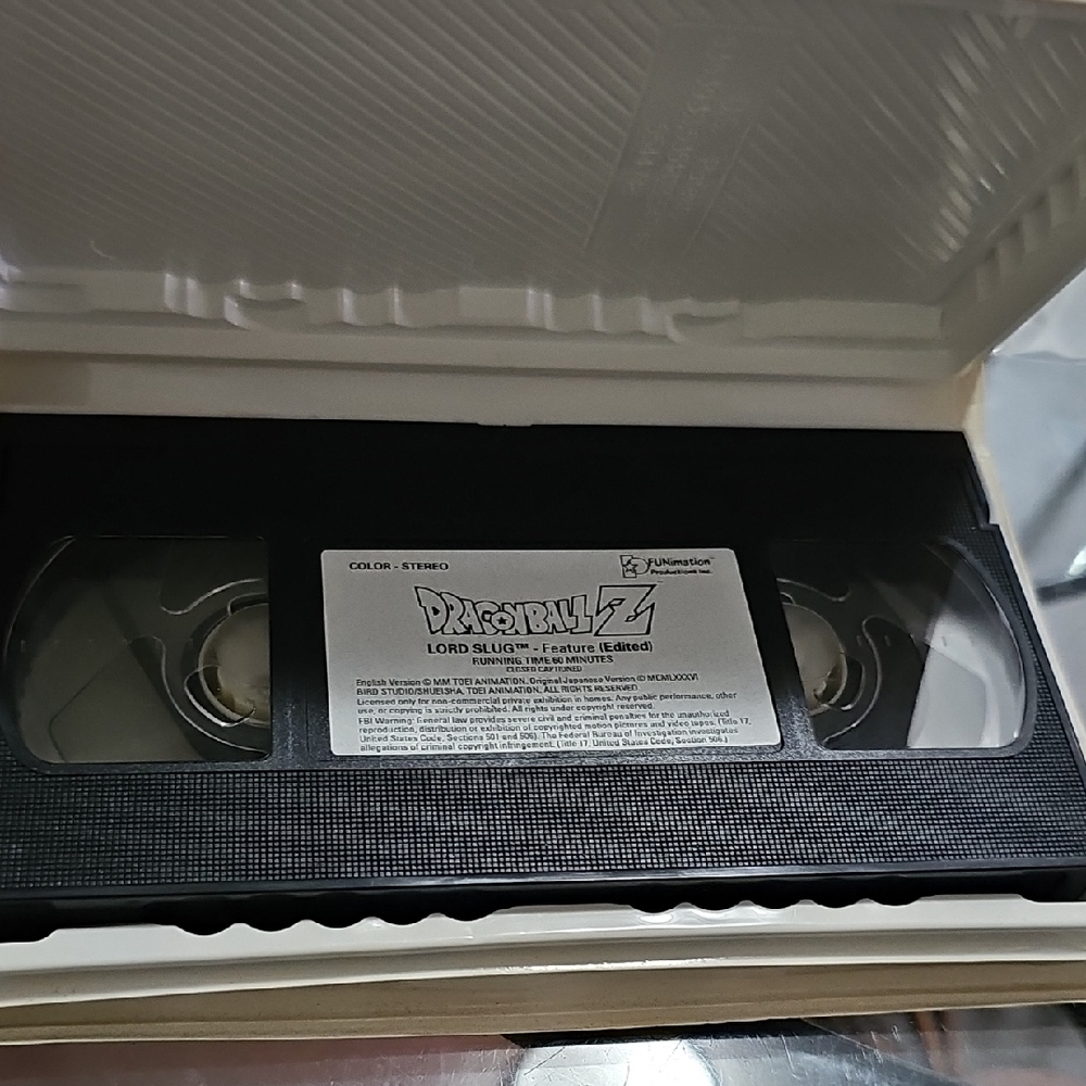 Dragon Ball Z Lord Slug VHS Tape